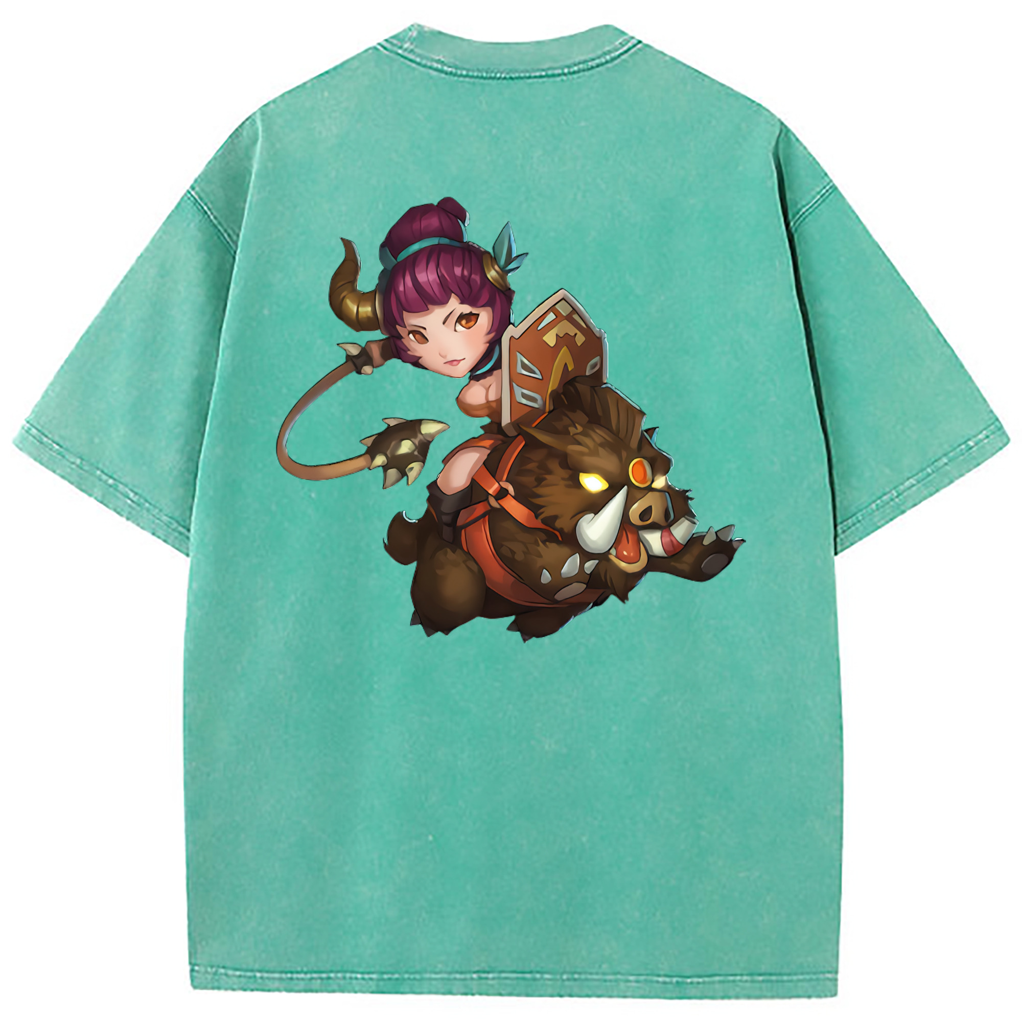 （画像用） リーグ・オブ・レジェンド League of Legends LOL 綿100% ヴィンテージ風 半袖Tシャツ（背面プリント）